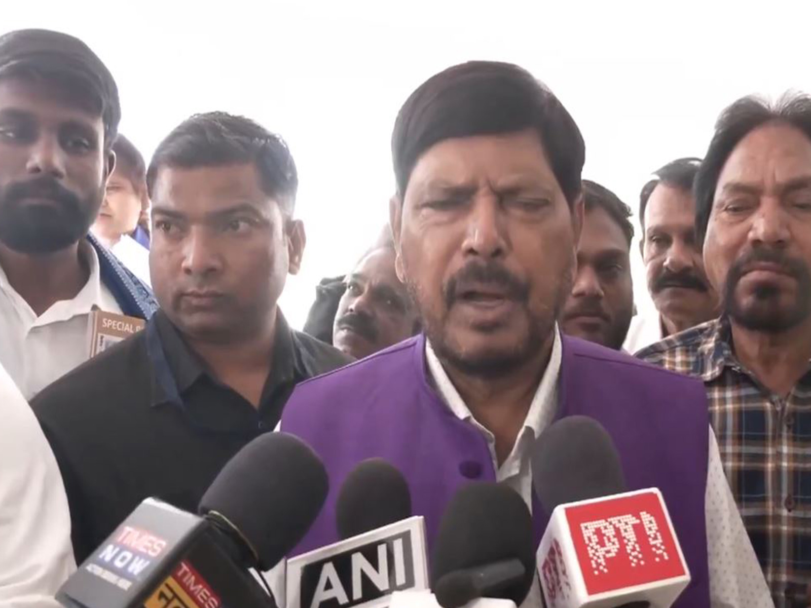 Union Minister and RPI(A) President Ramdas Athawale (Photo/ANI)