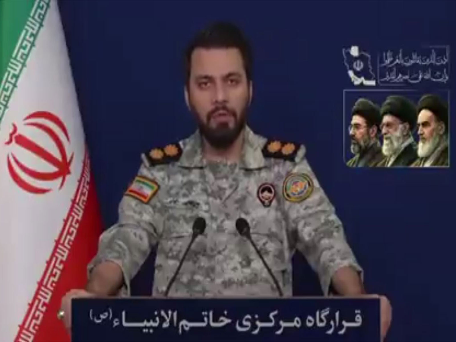 Ebrahim Zolfaghari, spokesperson for the IRGC’s Khatam al-Anbiya Central Headquarters (Image Source: Iranian State Media)