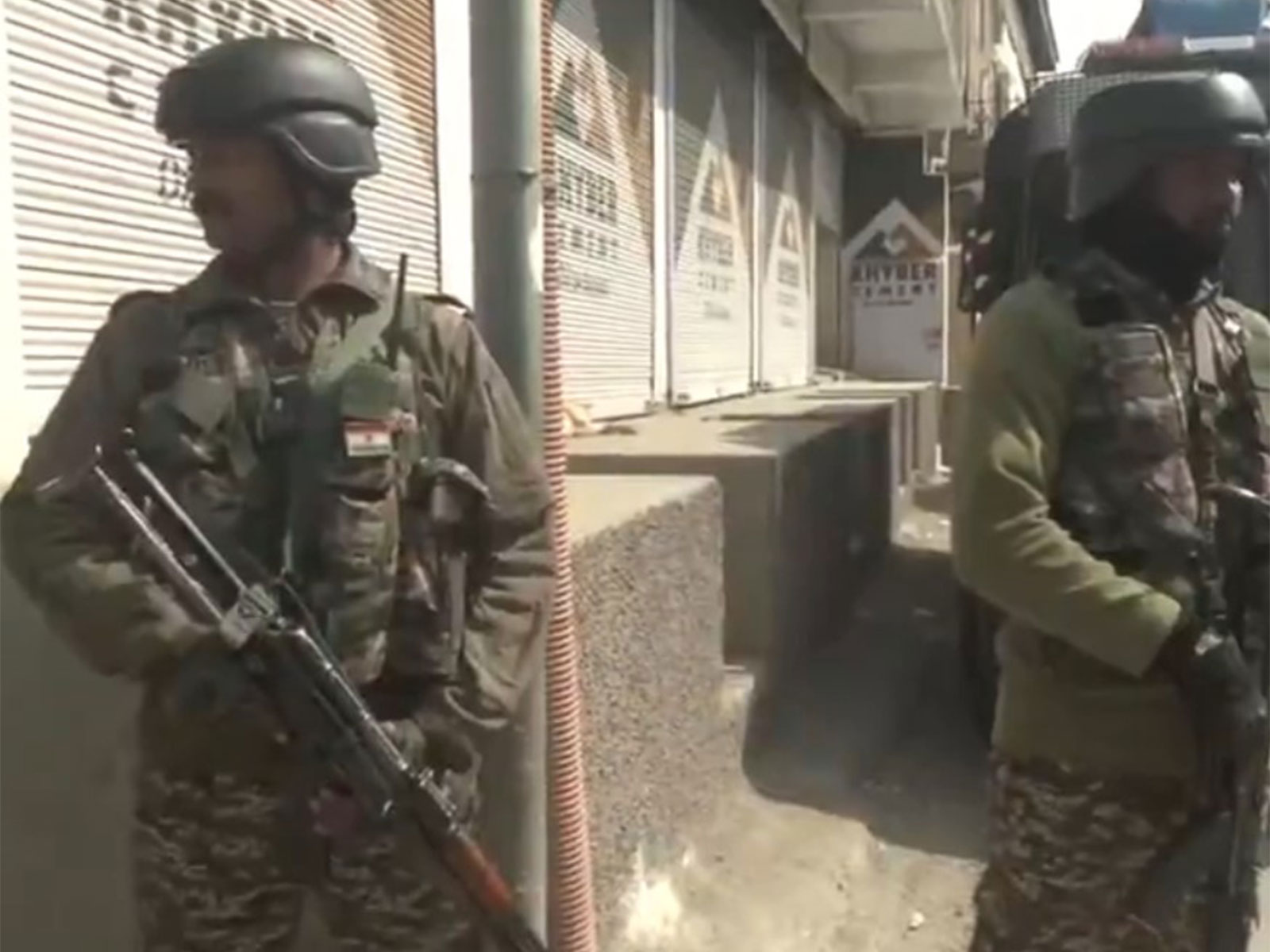 Visual from Nowgam amid ongoing NIA raids (Photo/ANI) Visual from Nowgam amid ongoing NIA raids (Photo/ANI)