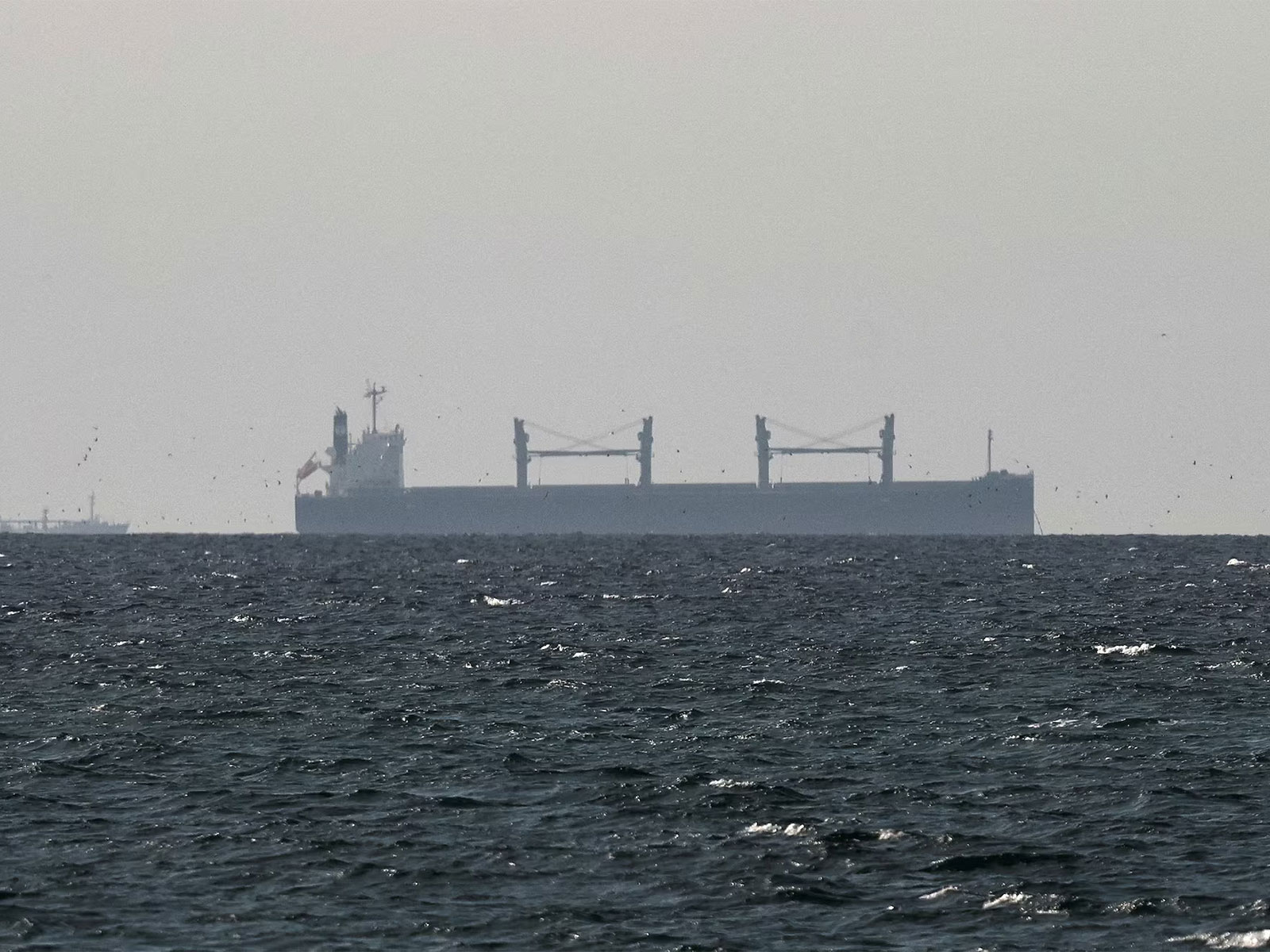 A tanker sails in the Gulf near the Strait of Hormuz, as seen from northern Ras al-Khaimah near the border with Oman’s Musandam Governorate, amid the US-Israeli conflict with Iran, in the United Arab Emirates. (Photo/Reuters)