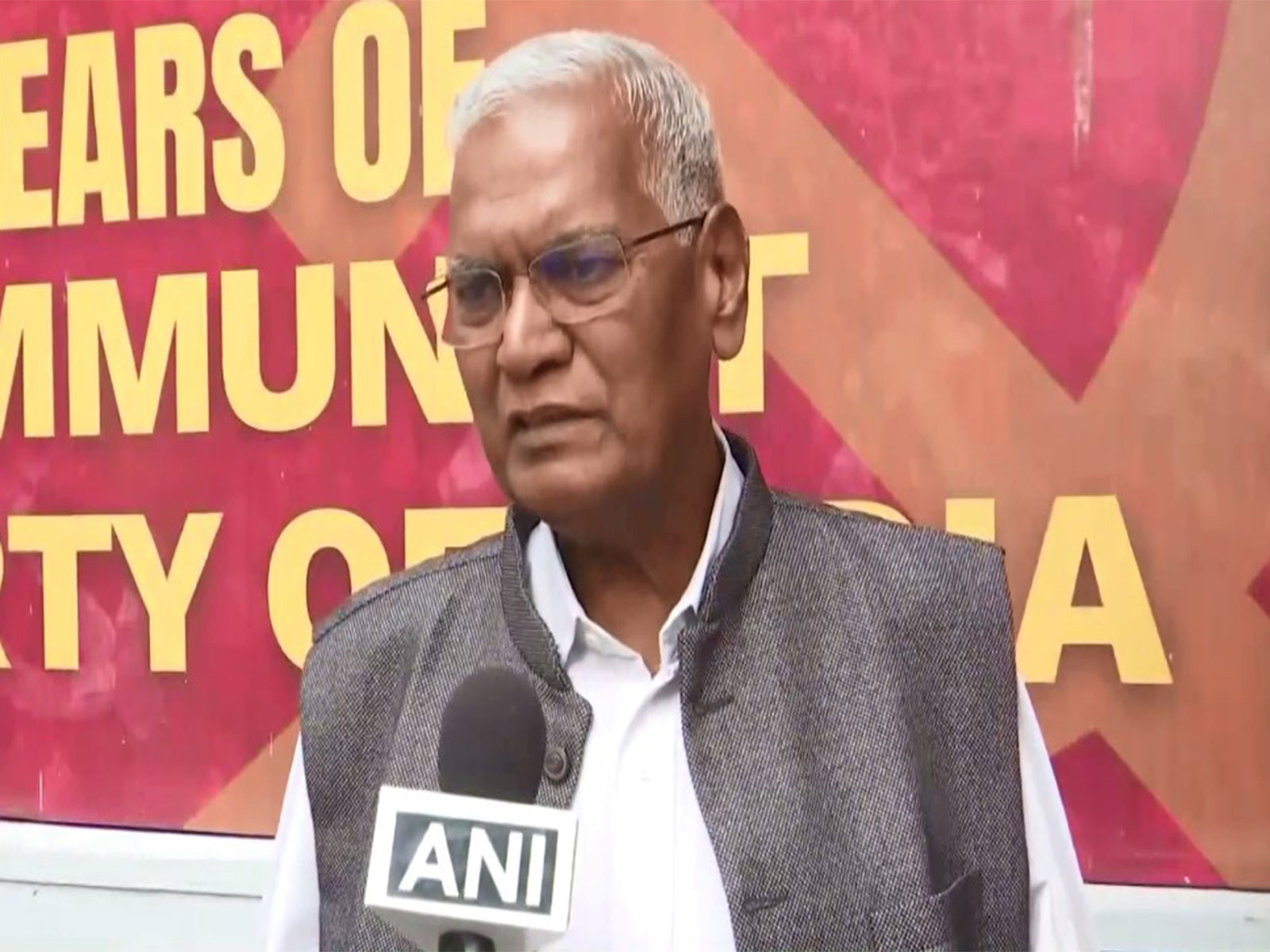 CPI General Secretary D Raja (Photo/ANI)