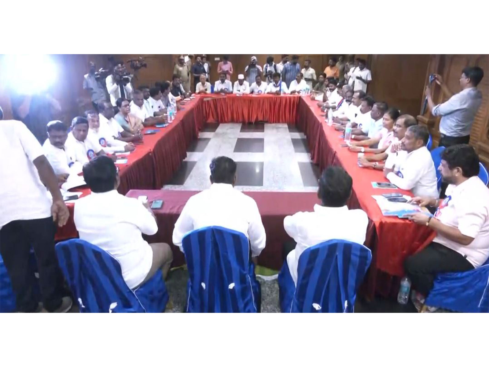 Thol Thirumavalavan holds meeting with DMK leaders (Photo/ANI)