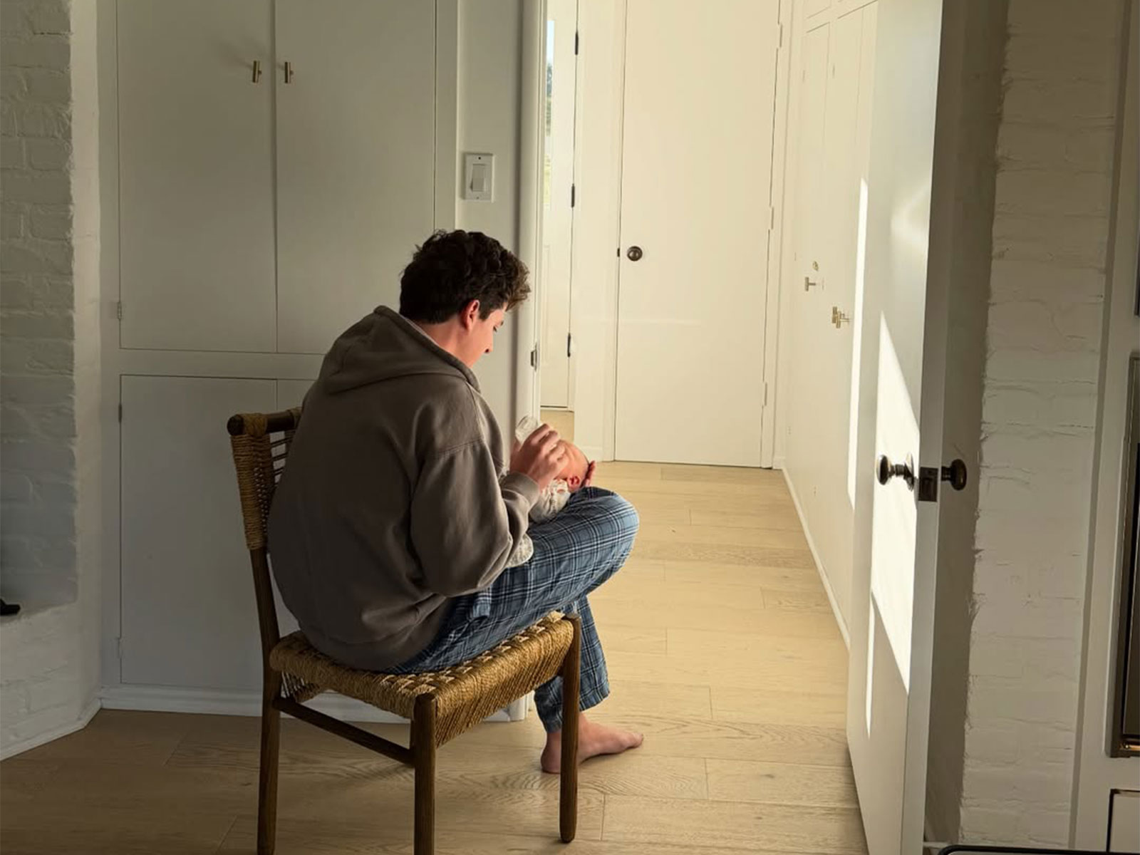 Charlie Puth with his baby boy (Image source: Instagram@/charlieputh)