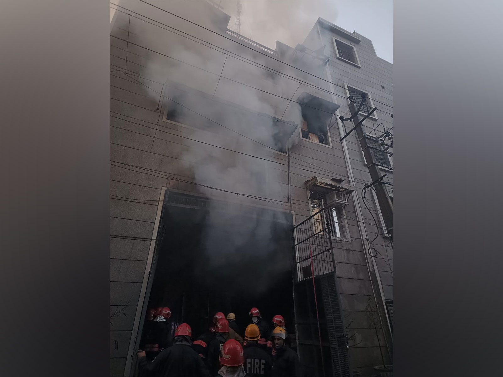 Firefighters dousing blaze at factory in Bawana Industrial Area Sector 2, Delhi (Photo: Delhi Fire Department) Firefighters dousing blaze at factory in Bawana Industrial Area Sector 2, Delhi (Photo: Delhi Fire Department)