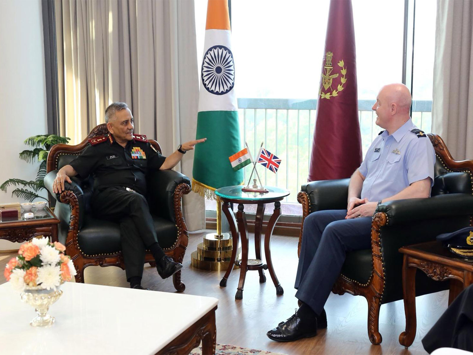 General Anil Chauhan, Chief of Defence Staff (CDS) with Harvey Smyth, Chief of Air Staff (CAS) of the Royal Air Force (Photo/X@HQ_IDS_India)