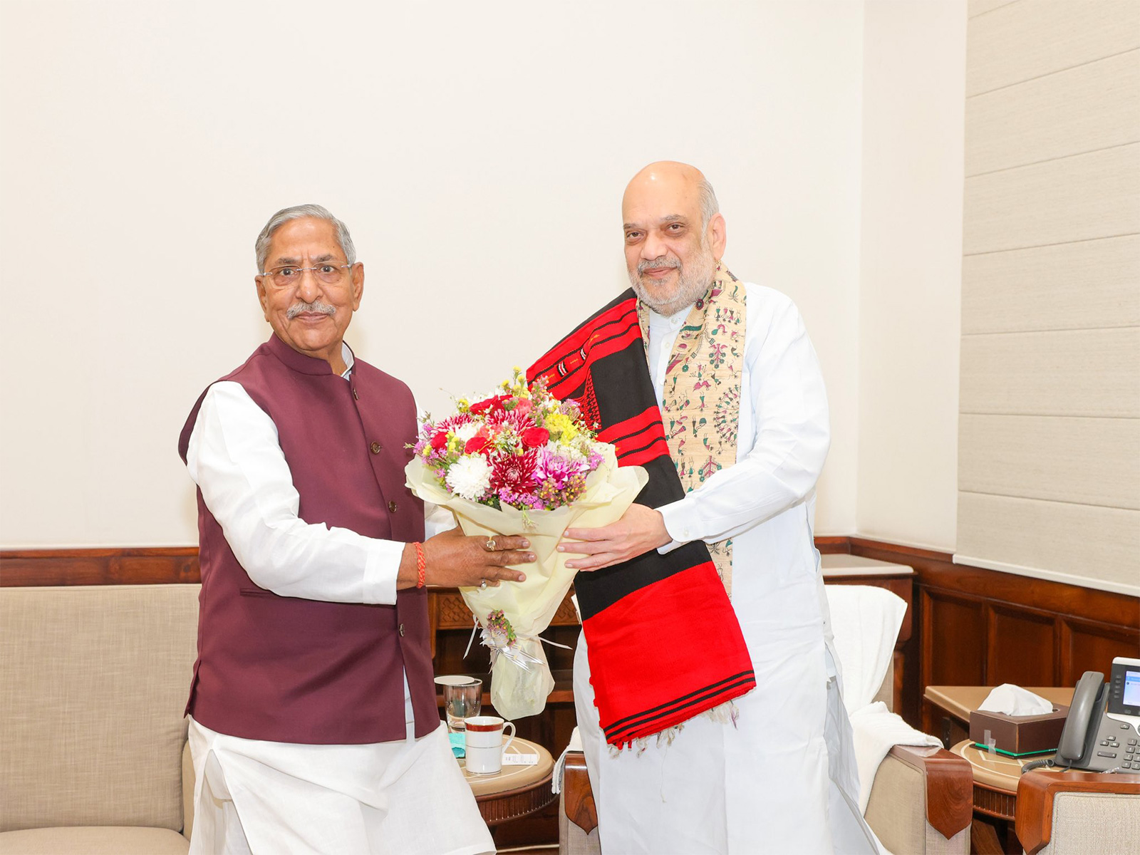 Governor of Nagaland, Nand Kishore Yadav and Union Home Minister and Minister of Cooperation Amit Shah