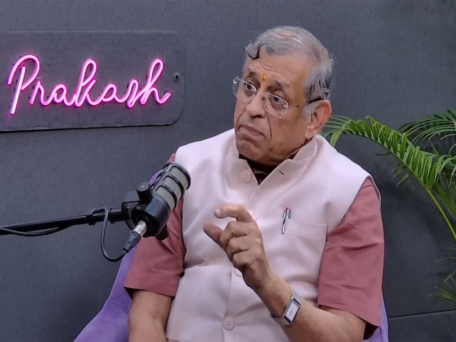 Swaminathan Gurumurthy, Editor of Thuglak magazine (Photo/ANI)