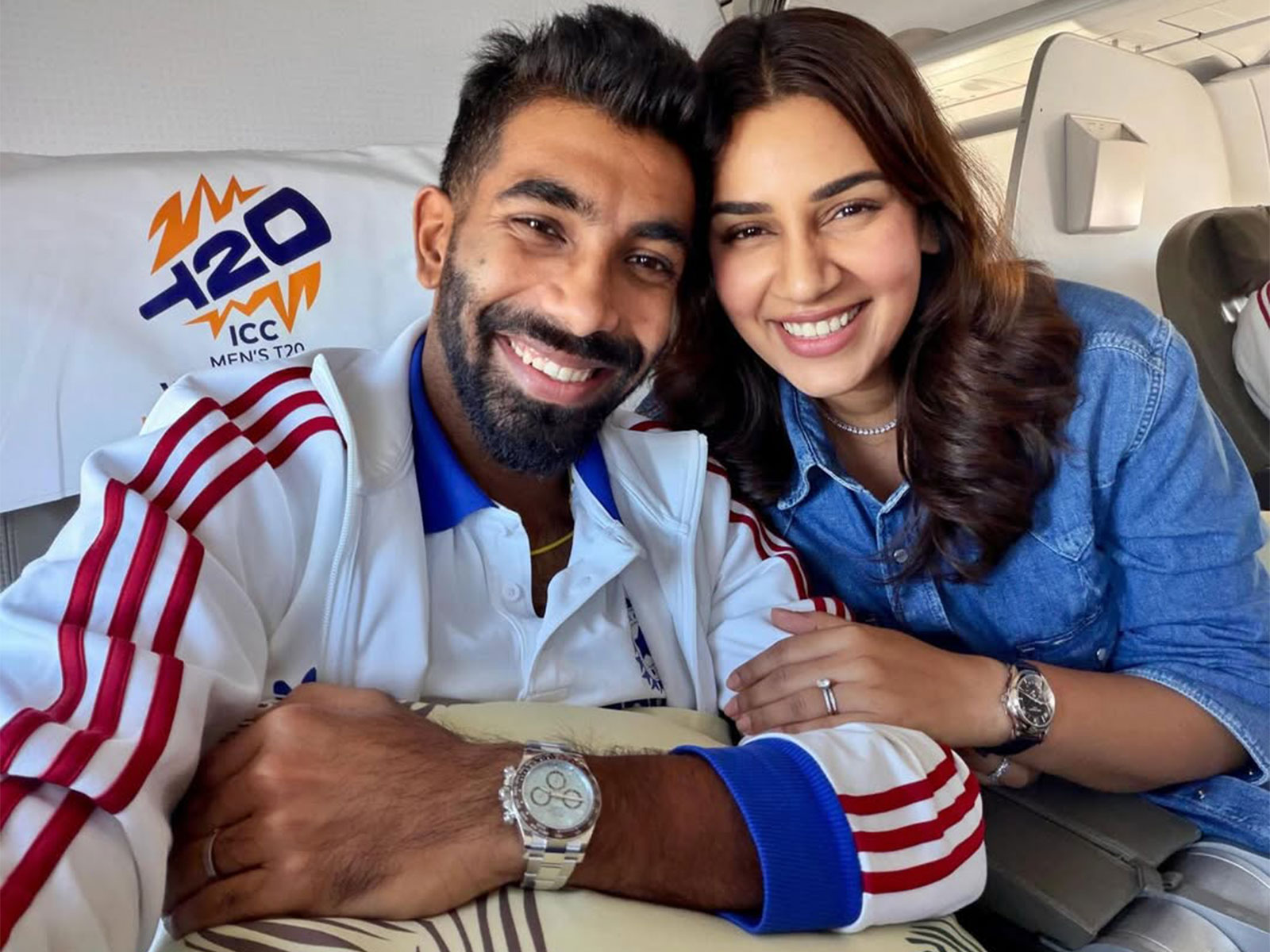 Jasprit Bumrah and Sanjana Ganesan (Photo/Instagram@sanjanaganesan)