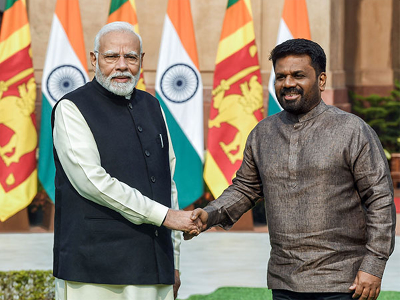 PM Narendra Modi and Sri Lankan President Anura Kumara Dissanayake (File Photo/ANI)