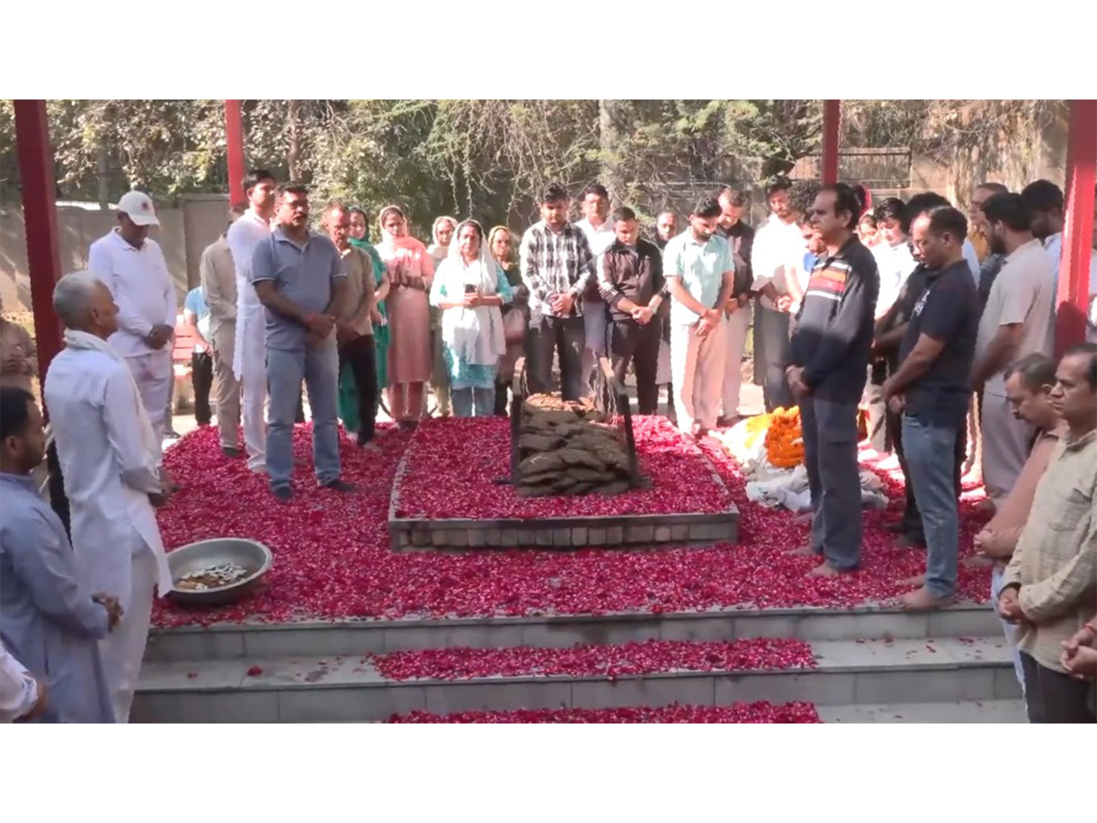 Visual from Green Park Cremation Ground (Photo/ANI)