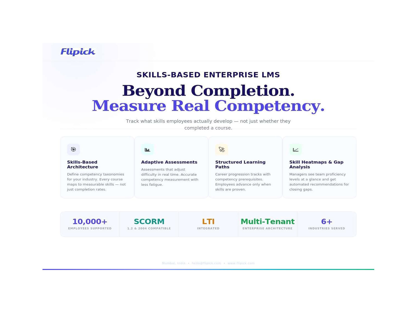 Flipick Launches Skills-Based Learning Management System with Adaptive Assessments