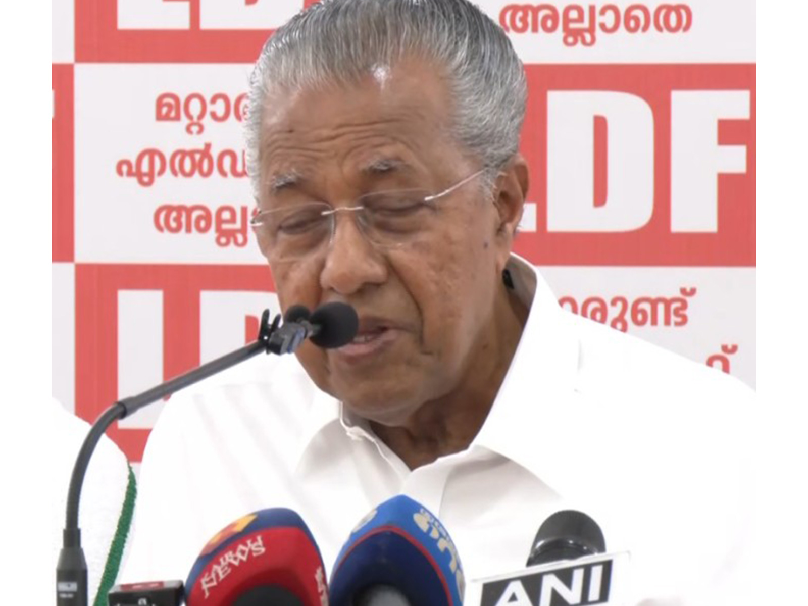 Kerala CM Pinarayi Vijayan addressing an election event in Kanjirappally in Kottayam on March 25, 2026 (Photo/ANI) Kerala CM Pinarayi Vijayan addressing an election event in Kanjirappally in Kottayam on March 25, 2026 (Photo/ANI)