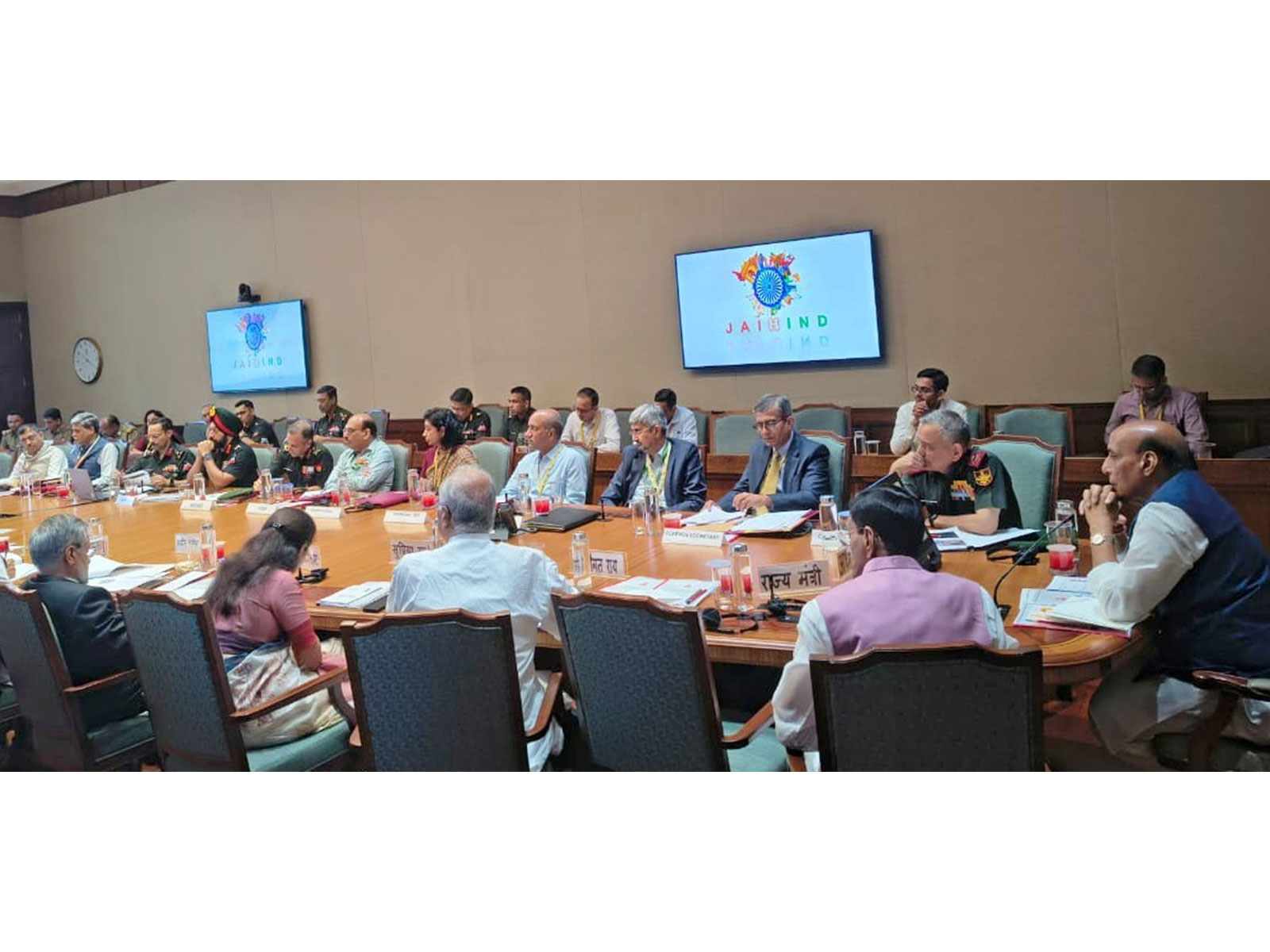 Defence Minister Rajnath Singh chairs Parliamentary Consultative Committee meeting on BRO (Photo/PIB)