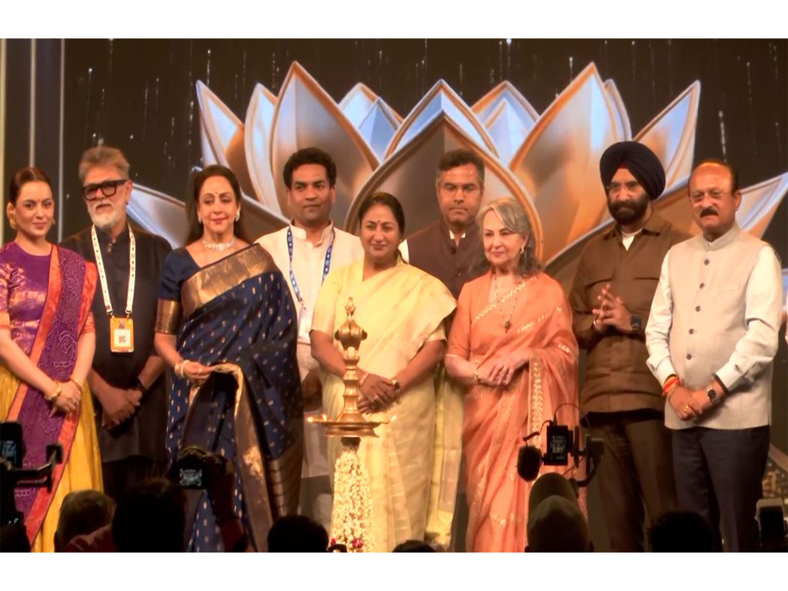Delhi CM Rekha Gupta with Bollywood diginitaries at IFFD 2026 (Photo/ANI)