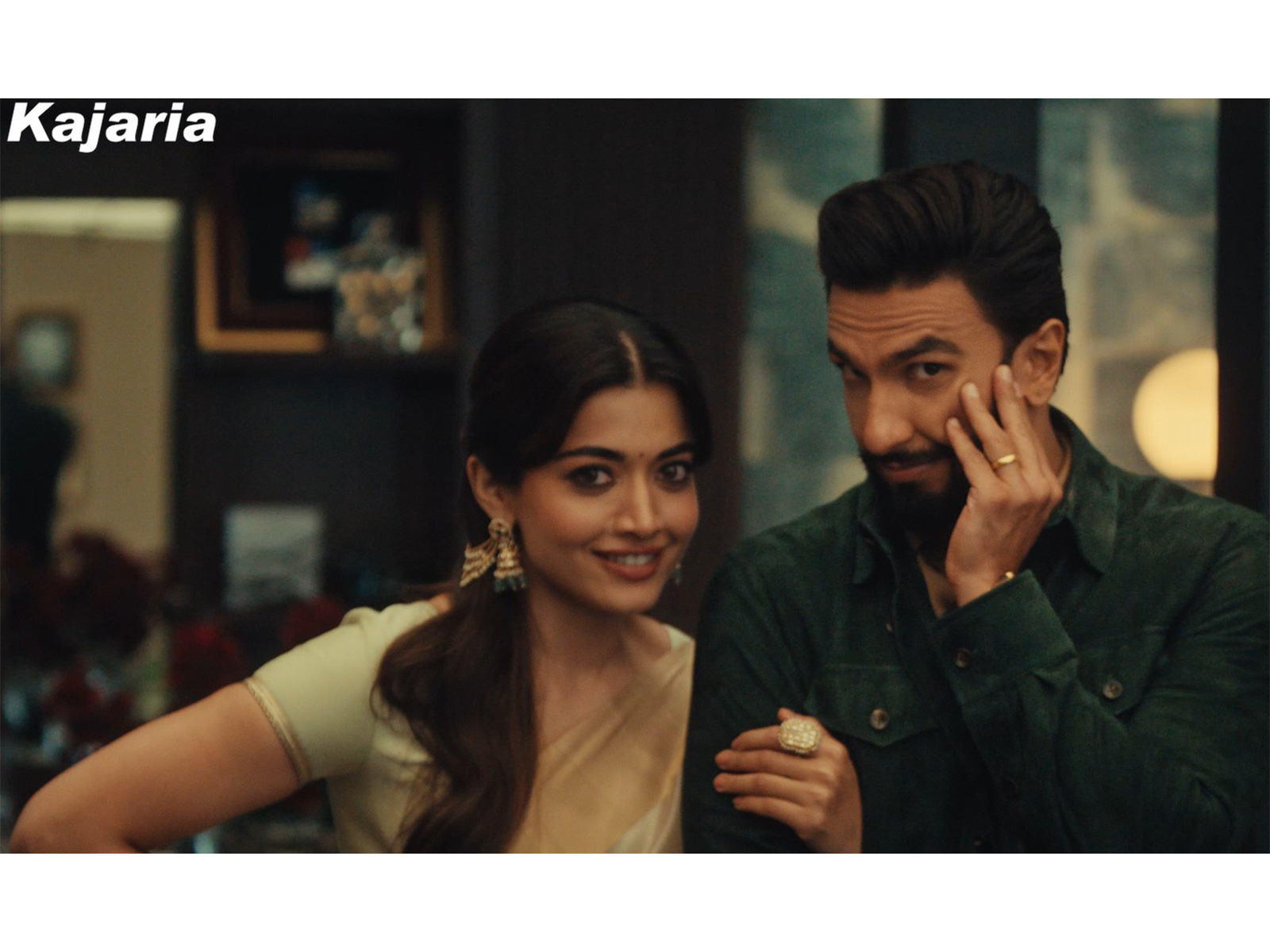 Rashmika and Ranveer in the new TV Commercial by Kajaria Rashmika and Ranveer in the new TV Commercial by Kajaria