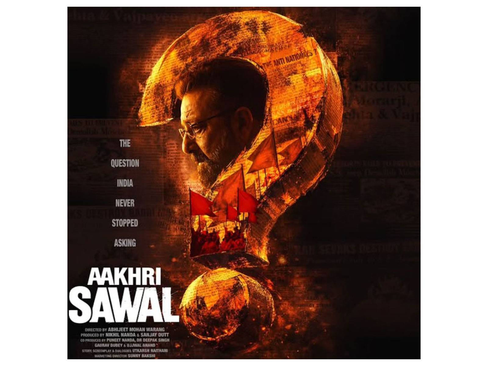 Poster from Aakhri Sawal (Photo/instagram/@duttsanjay) Poster from Aakhri Sawal (Photo/instagram/@duttsanjay)