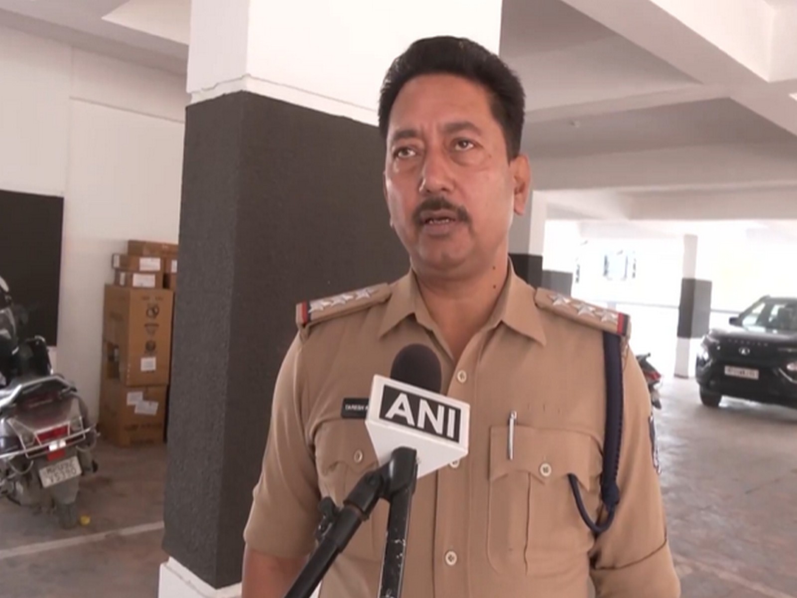 Lasudiya Police Station in charge Taresh Soni  (Photo/ANI)