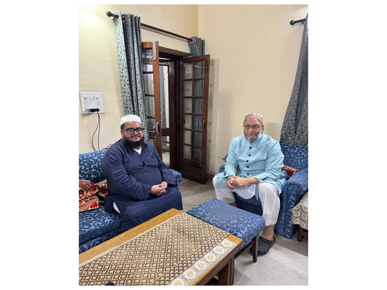 AIMIM chief Asaduddin Owaisi with Badruddin Ajmal’s son, Abdul Rahman Ajmal (Photo Source: AIMIM chief Asaduddin Owaisi) AIMIM chief Asaduddin Owaisi with Badruddin Ajmal’s son, Abdul Rahman Ajmal (Photo Source: AIMIM chief Asaduddin Owaisi)