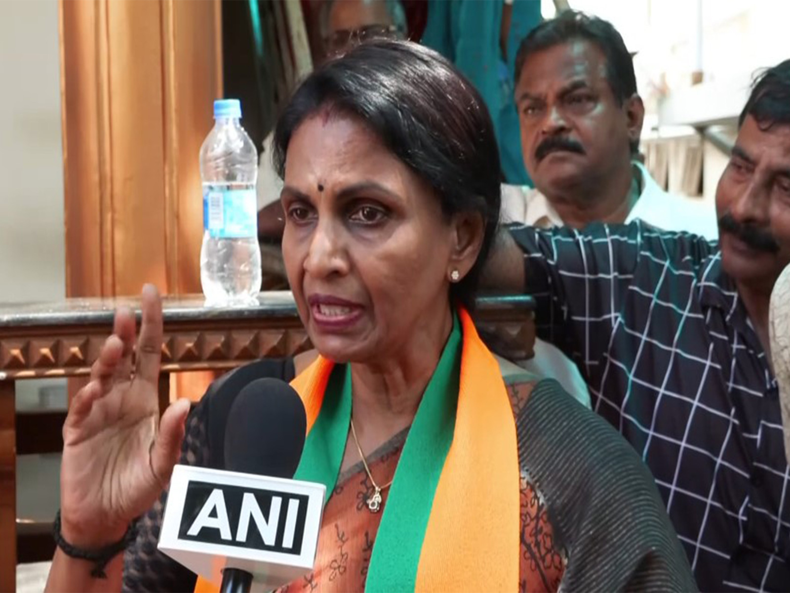 BJP candidate from Vattiyoorkavu Assembly constituency, R Sreelekha (Photo/ANI) BJP candidate from Vattiyoorkavu Assembly constituency, R Sreelekha (Photo/ANI)