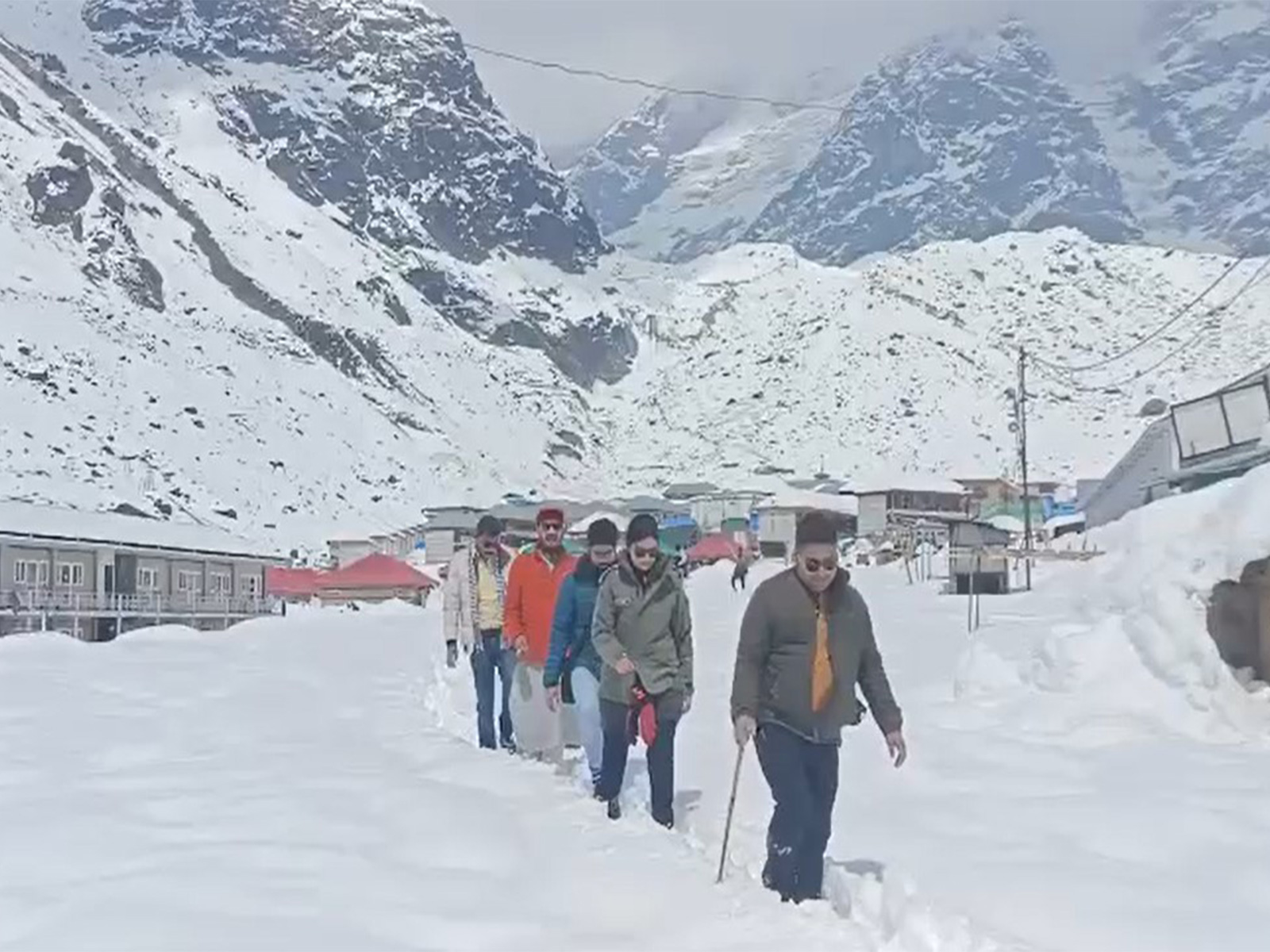 District Administration conducts inspection of Kedarnath Dham arrangements (Photo/ANI) District Administration conducts inspection of Kedarnath Dham arrangements (Photo/ANI)