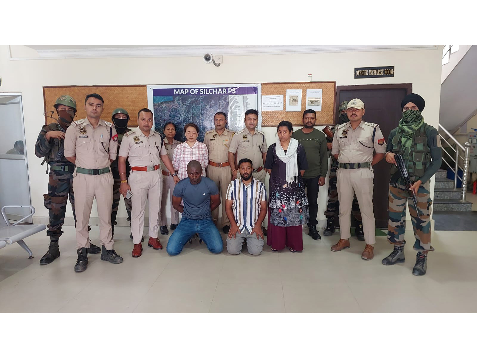 Assam Rifles busts interstate tout network, foreign national among four apprehended in Silchar (Photo/ ANI)