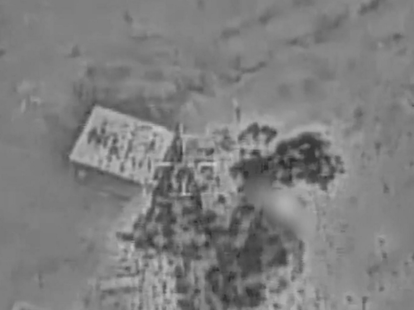 An Iranian asset prior to being bombed by Israel Air Force (Photo/@IAFsite) An Iranian asset prior to being bombed by Israel Air Force (Photo/@IAFsite)