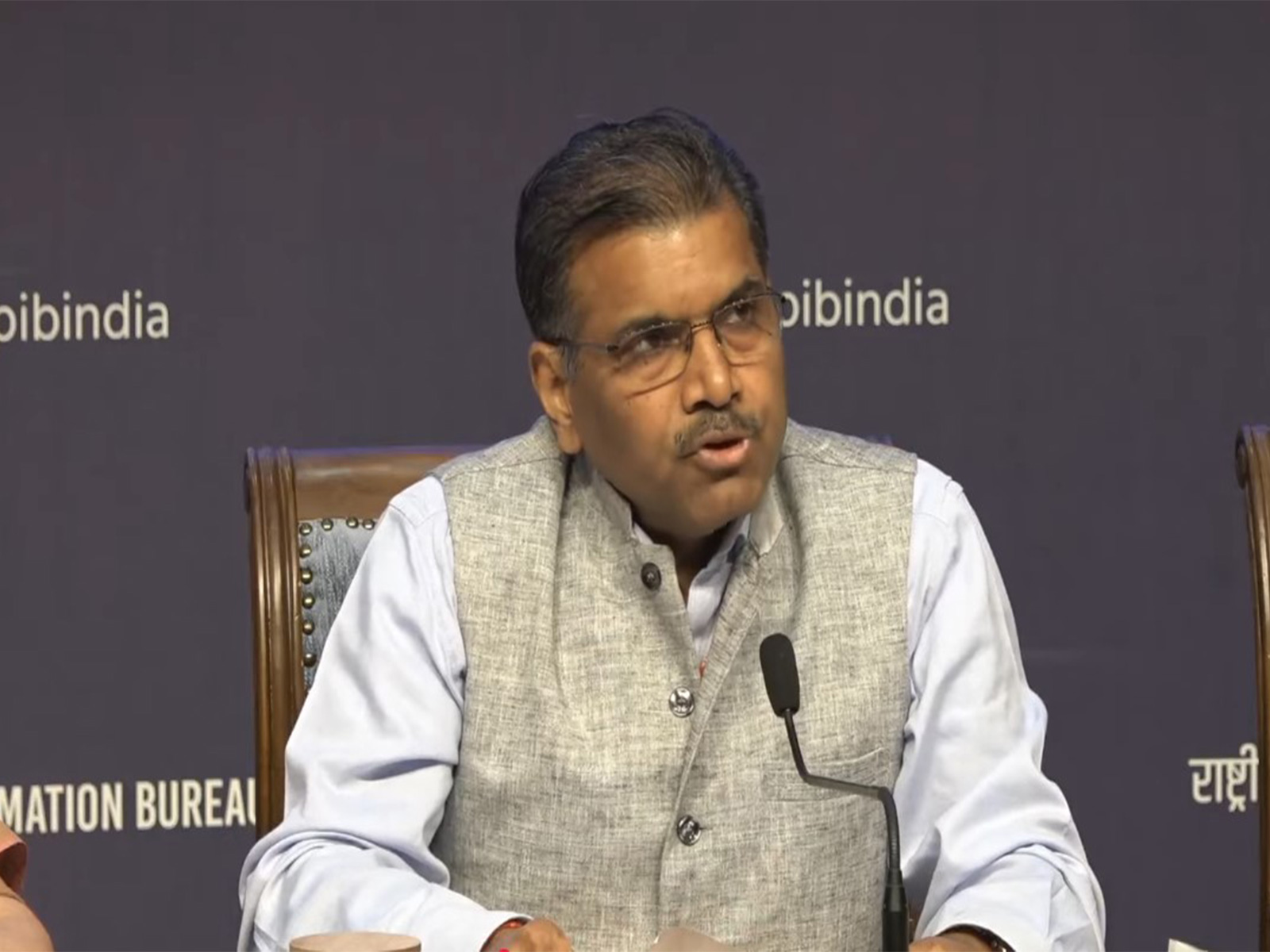 Special Secretary in the Ministry of Ports, Shipping and Waterways, Rajesh Kumar Sinha (Photo/PIB@Youtube)