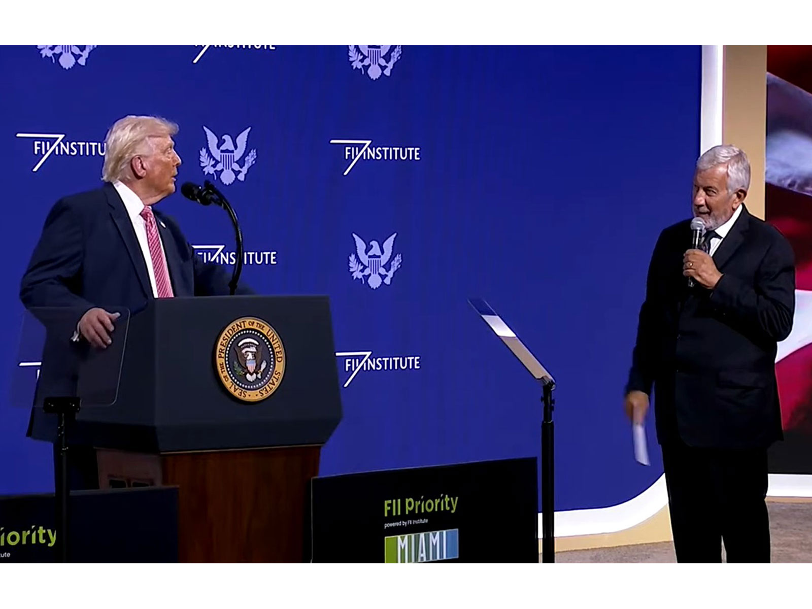 US President Donald Trump addressing a question in Florida (Photo/Youtube/@WhiteHouse) US President Donald Trump addressing a question in Florida (Photo/Youtube/@WhiteHouse)