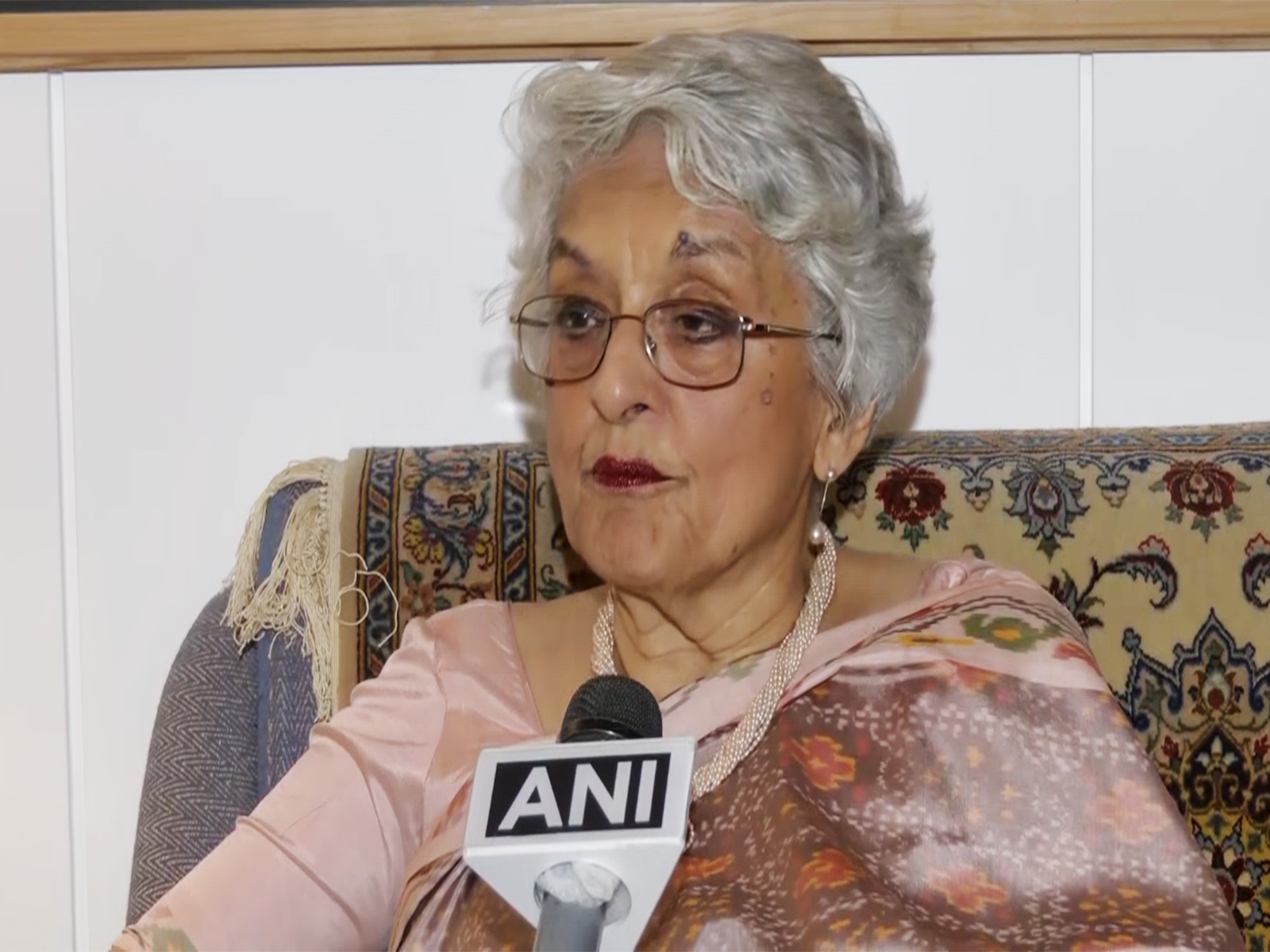  Former Indian Diplomat, Veena Sikri (Photo/ANI)