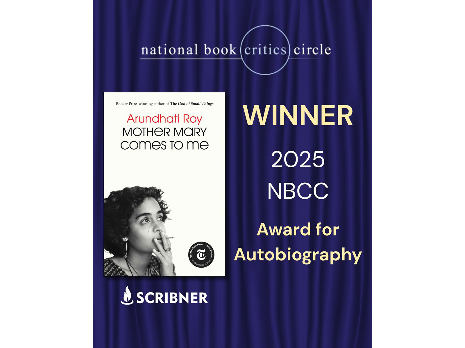 Arundhati Roy's book Mother Mary Comes To Me (Photo/Instagram@ArundhatiRoy)