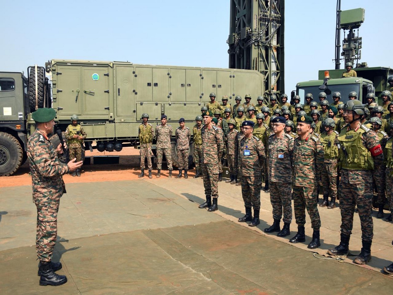 COAS Gen Upendra Dwivedi attends Integrated Air Defence Firepower exercise (Photo/X/@adgpi)