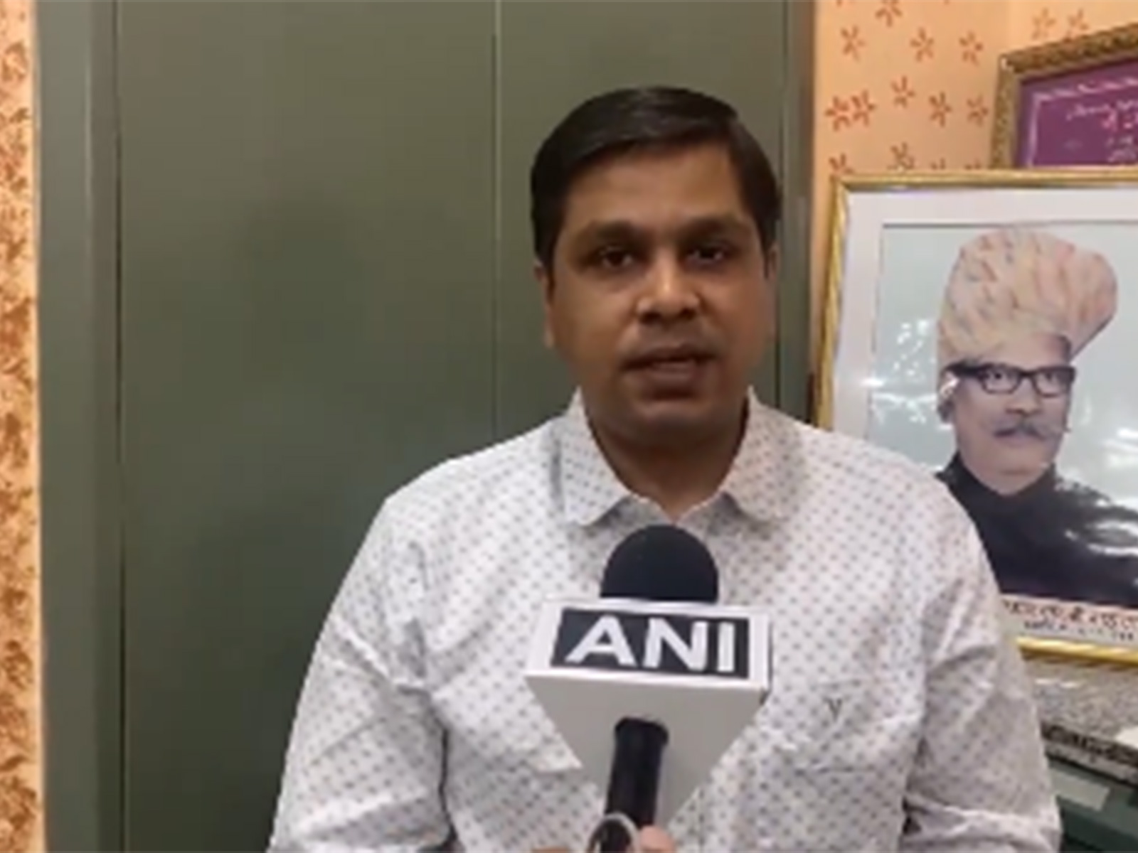 Rishabh Nahata, the librarian of Bikaner's Abhay Jain Library, (Photo/ANI)