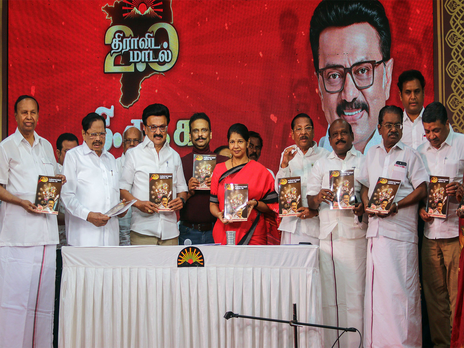 CM MK Stalin launches DMK Manifesto (Photo/ANI)