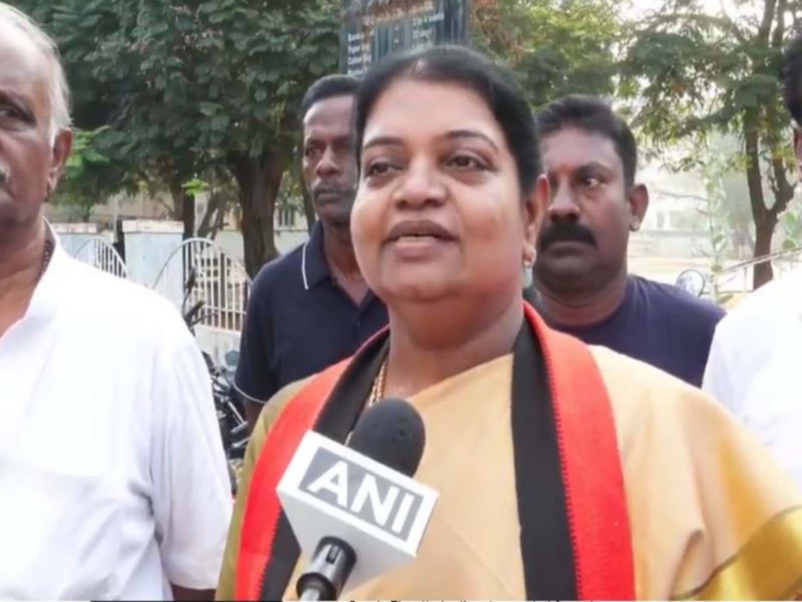 Tamil Nadu Minister and Dravida Munnetra Kazhagam (DMK) candidate from Thoothukudi, P Geetha Jeevan (Photo/ANI)