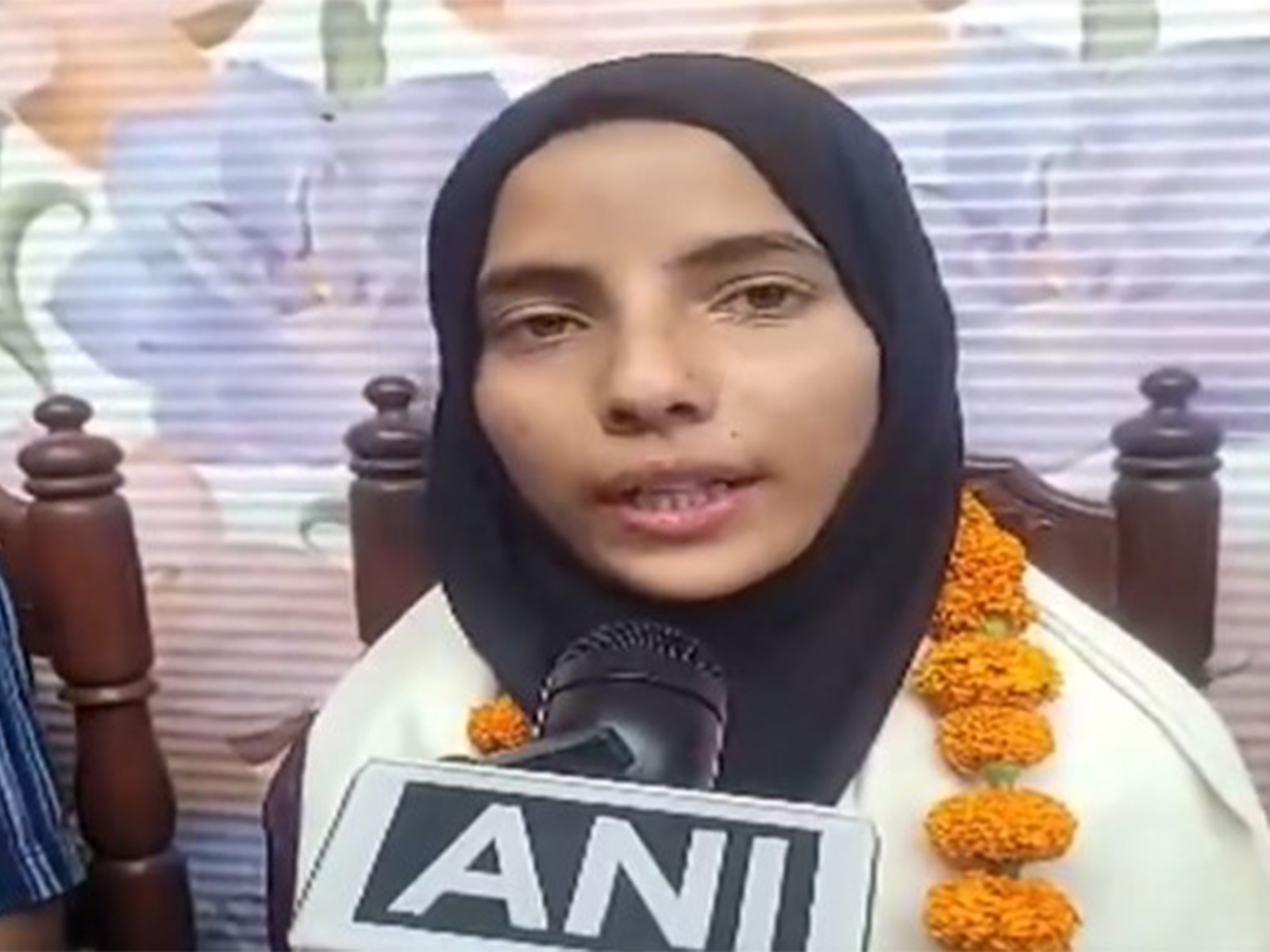 Bihar board Class 10 topper Shabreen Parveen (Photo/ANI) Bihar board Class 10 topper Shabreen Parveen (Photo/ANI)