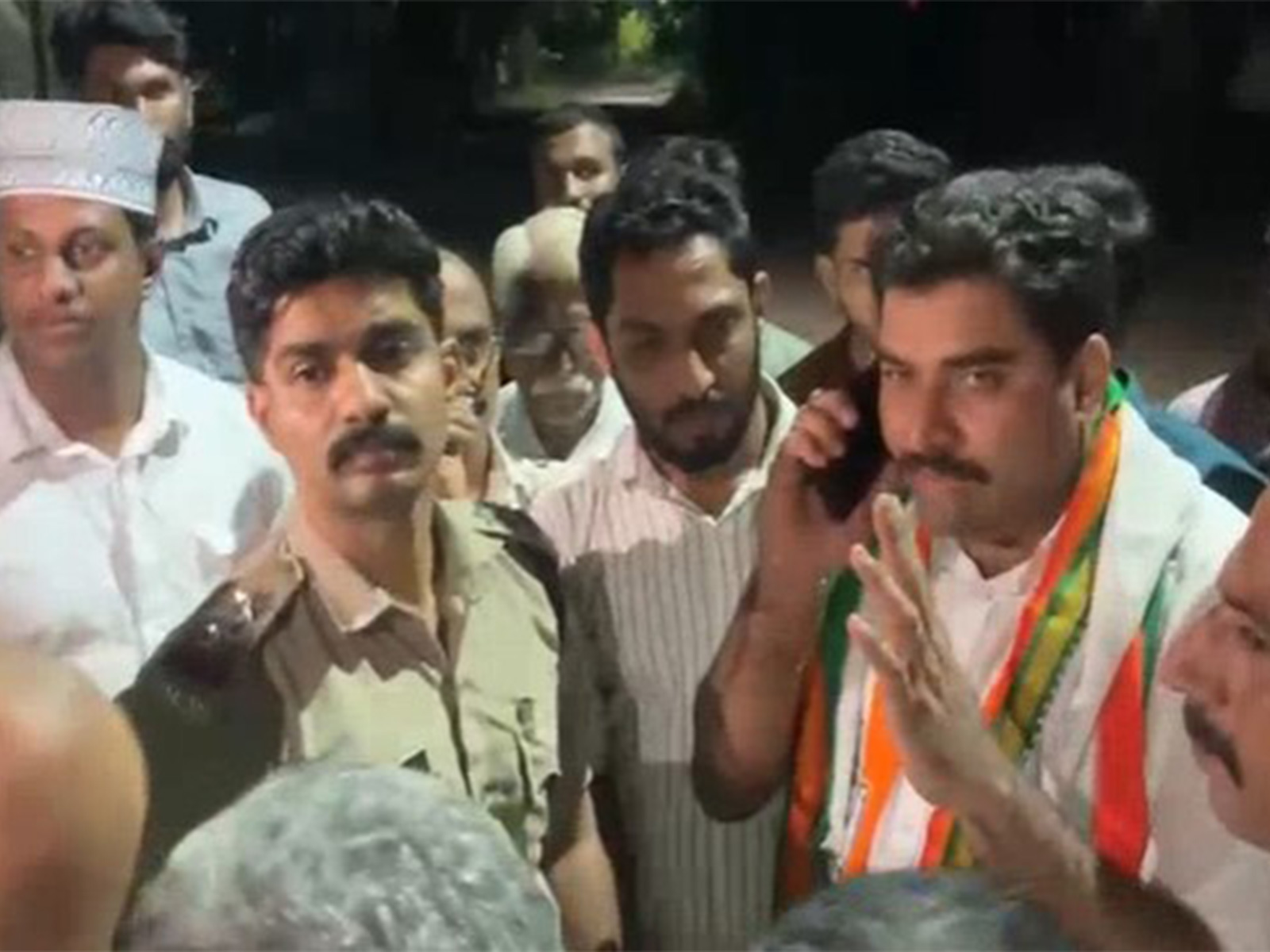 Visuals from the alleged attack in Dharmadam (Photo/ANI)