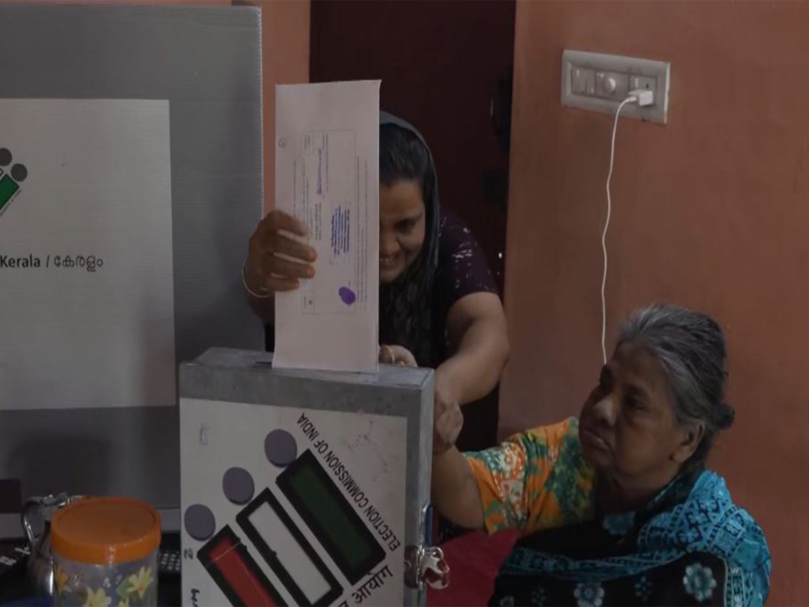 Senior citizens and PwD voters do home voting in Keralam ahead of Assembly elections (Photo/ANI)