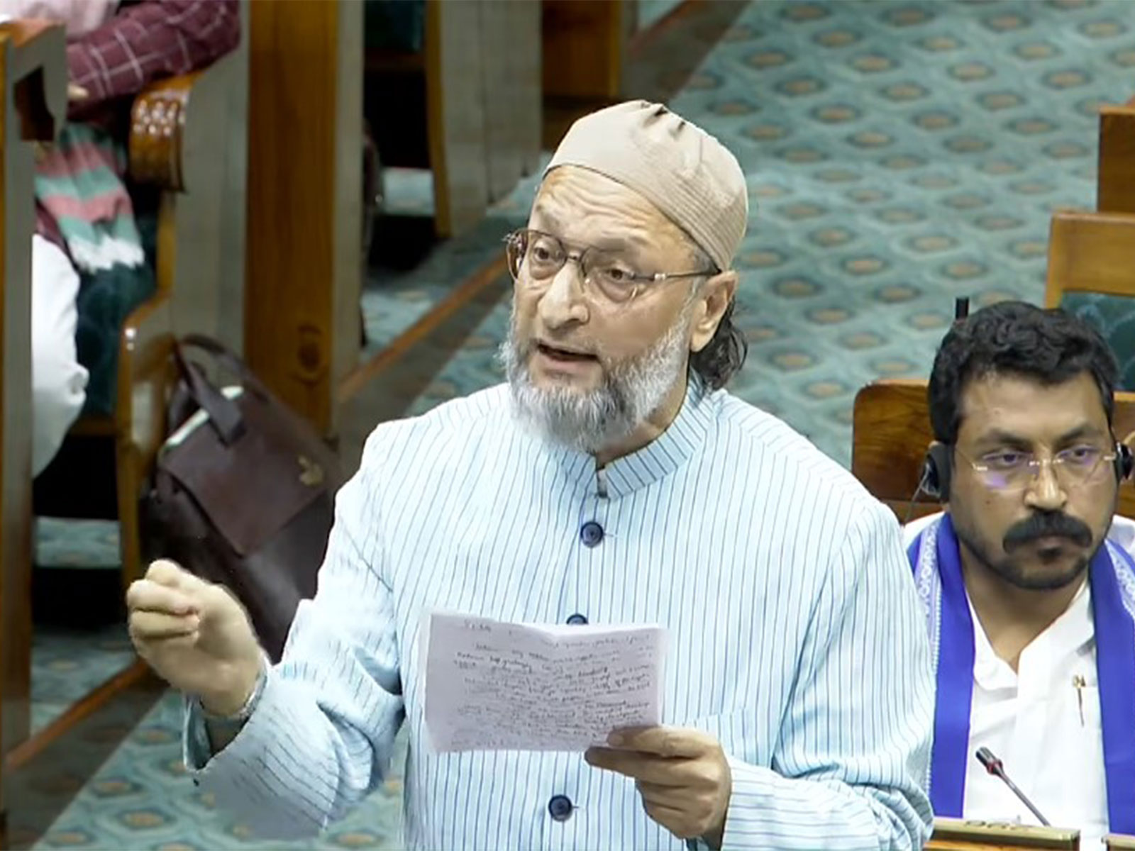 AIMIM President Asaduddin Owaisi (Photo/Sansad TV)