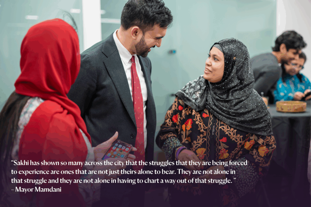 “It feels like we matter,” Sakhi community member about Mayor Mamdani’s visit
