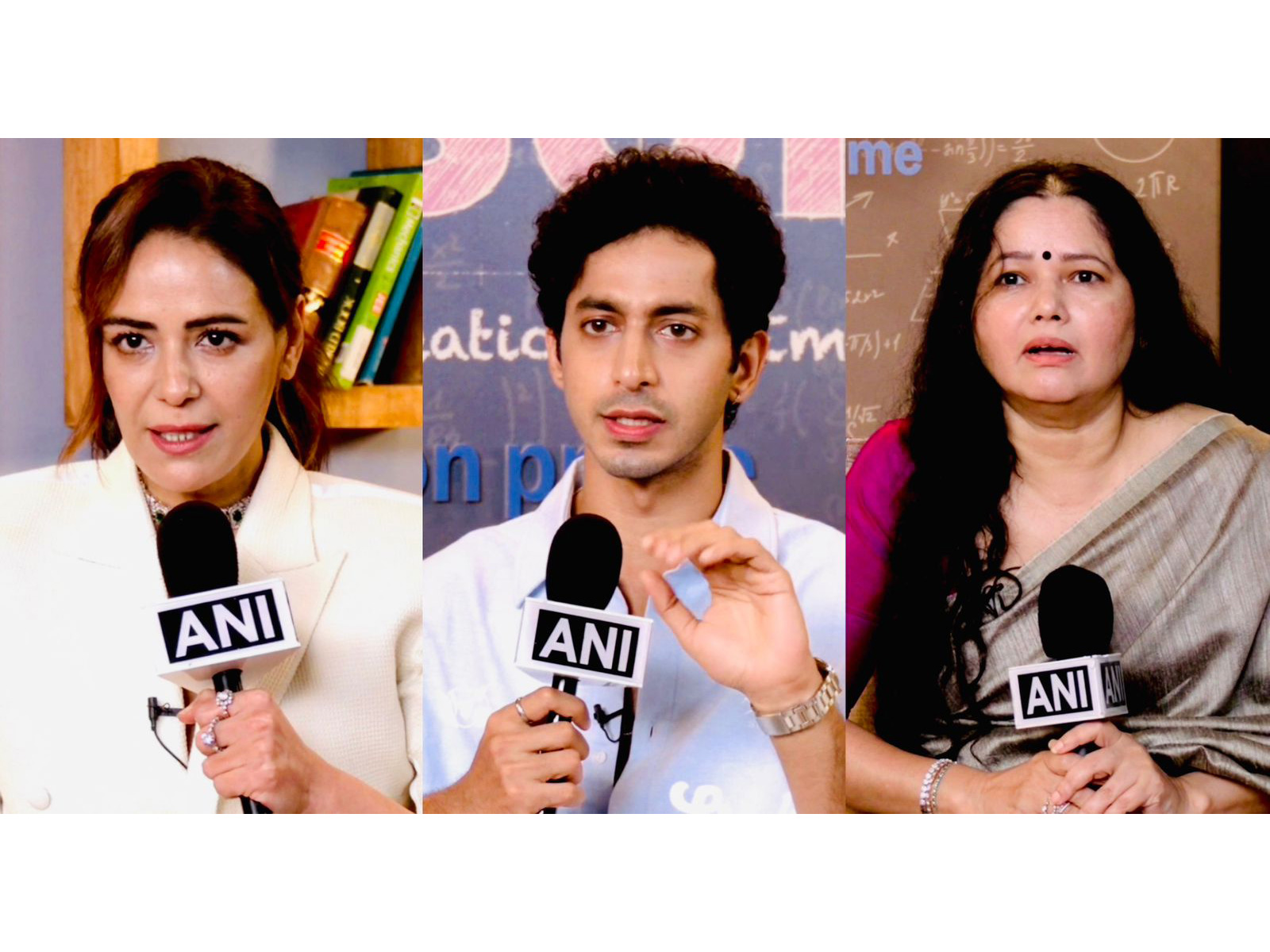 Actors Mona Singh and Mihir Ahuja, along with producer Babita Ashiwal (Photo/ANI)