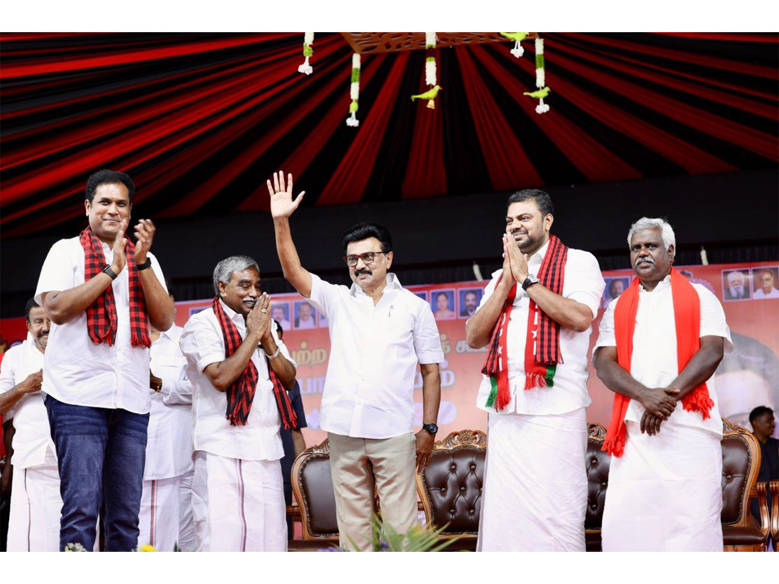 Tamil Nadu CM MK Stalin at a campaign event (Photo/@mkstalin)