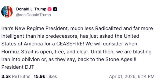 Trump claims Iran asked US for ceasefire; says it would be considered&hellip;