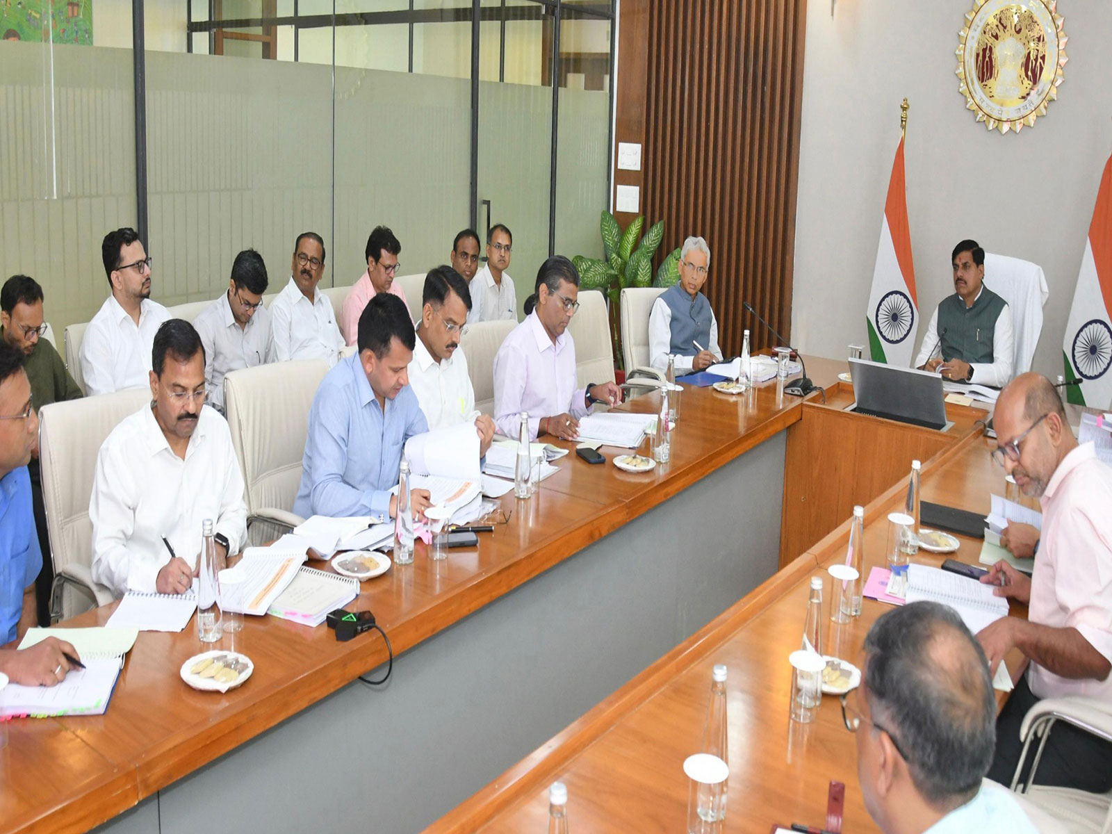 MP CM Mohan Yadav is chairing the meeting (Photo / DPR)