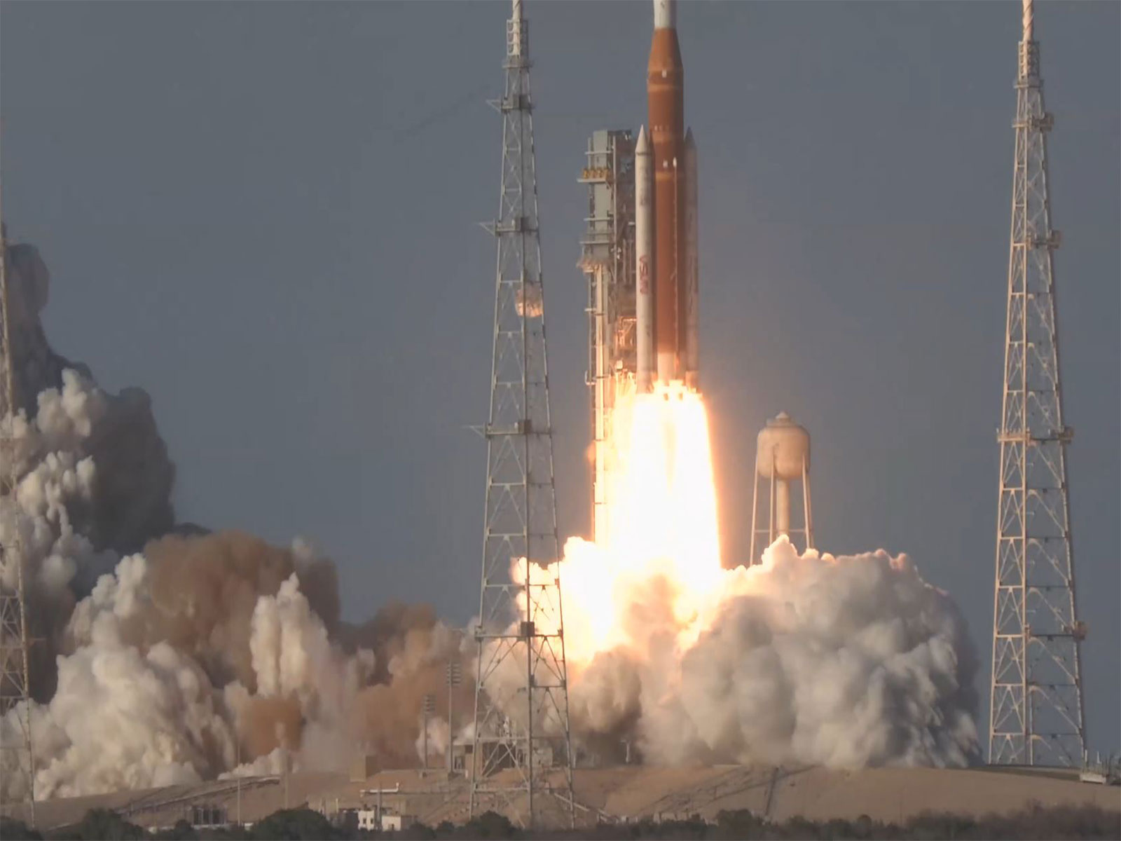 Artemis II lifts off from Kennedy Space Center in Florida, marking the start of a historic mission around the Moon. (Image Source: X/@NASA)