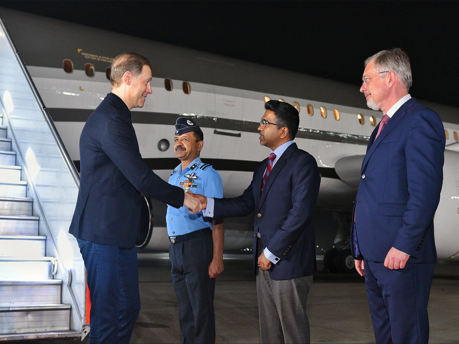 Russia's First Deputy Chairman Manturov arrives in India for two-day visit (Photo/X@MEAIndia)
