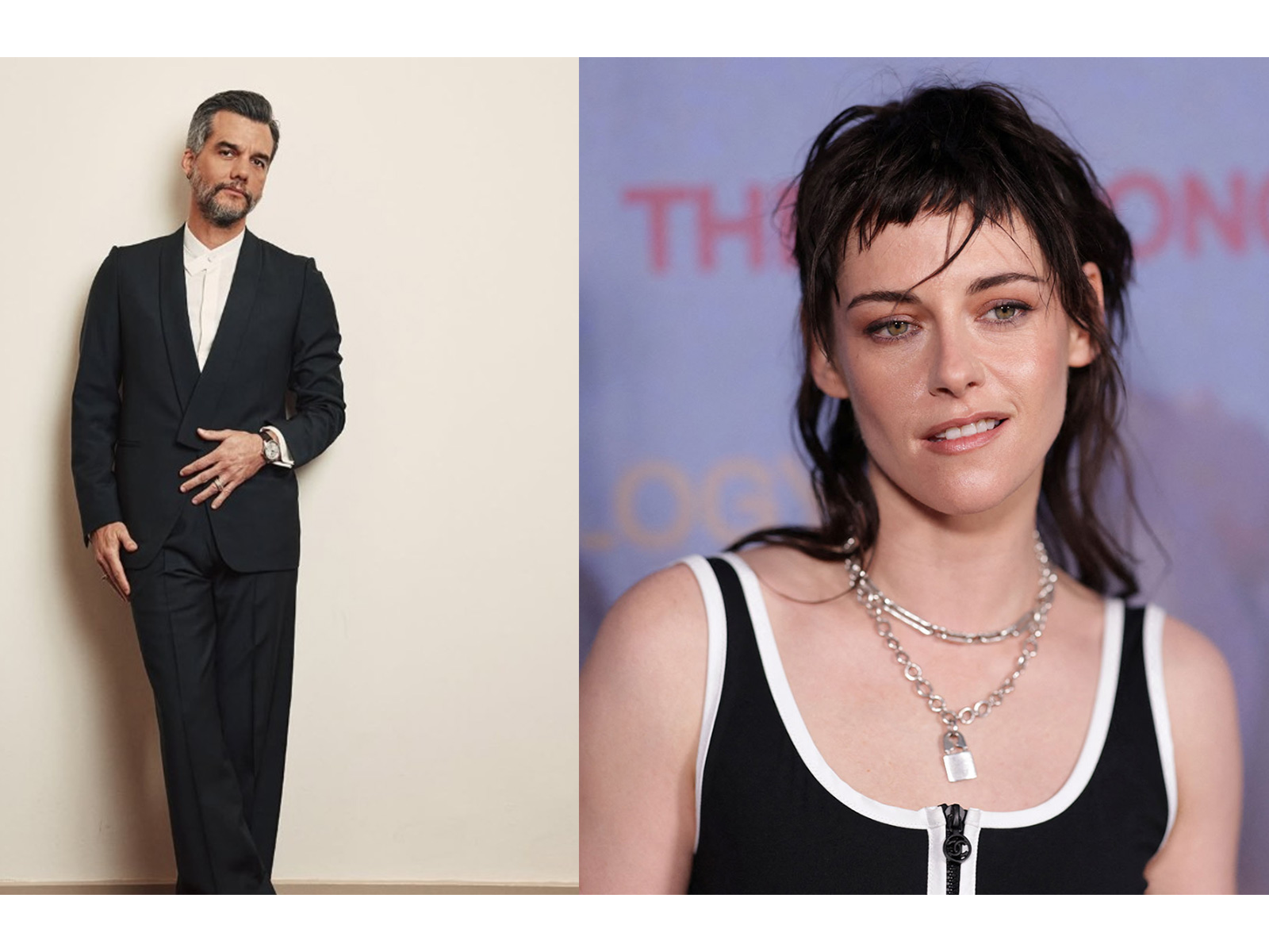 Wagner Moura  (R) Actor Kristen Stewart (L) (File photoS/Reuters/instagram/@wagnermoura_brasil)