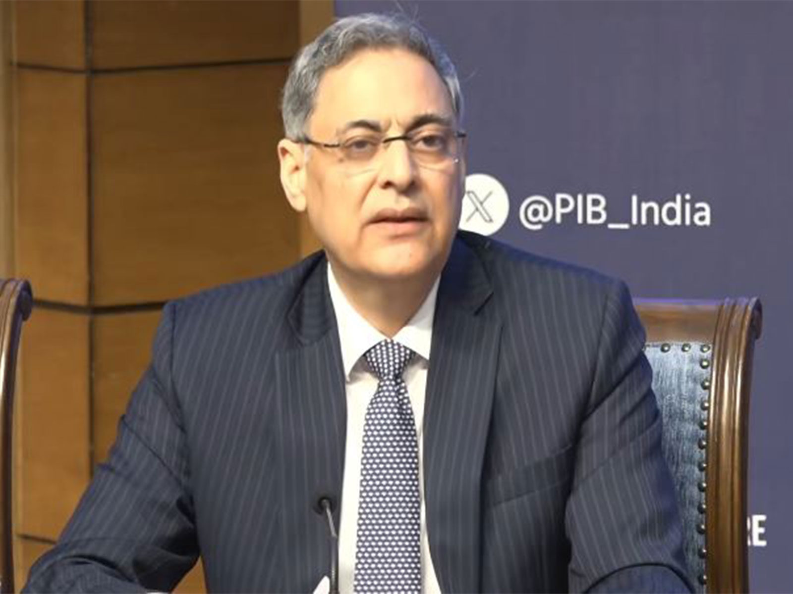 Aseem R. Mahajan, Additional Secretary (Gulf) at the Ministry of External Affairs (Photo/PIB India Youtube)
