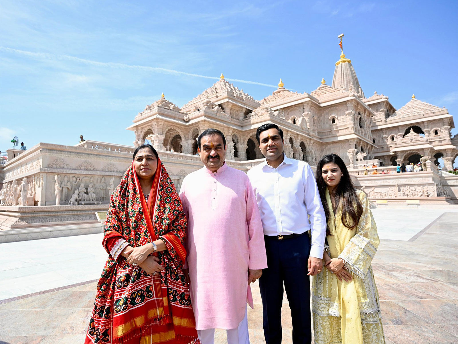 Adani Group Chairman Gautam Adani visits Ram Temple in Ayodhya (Photo/ANI)