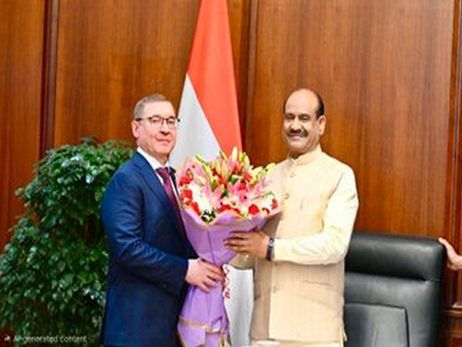 Parliamentary Delegation from the Russian Federation called on Lok Sabha Speaker Om Birla. (Photo/@ombirlakota)