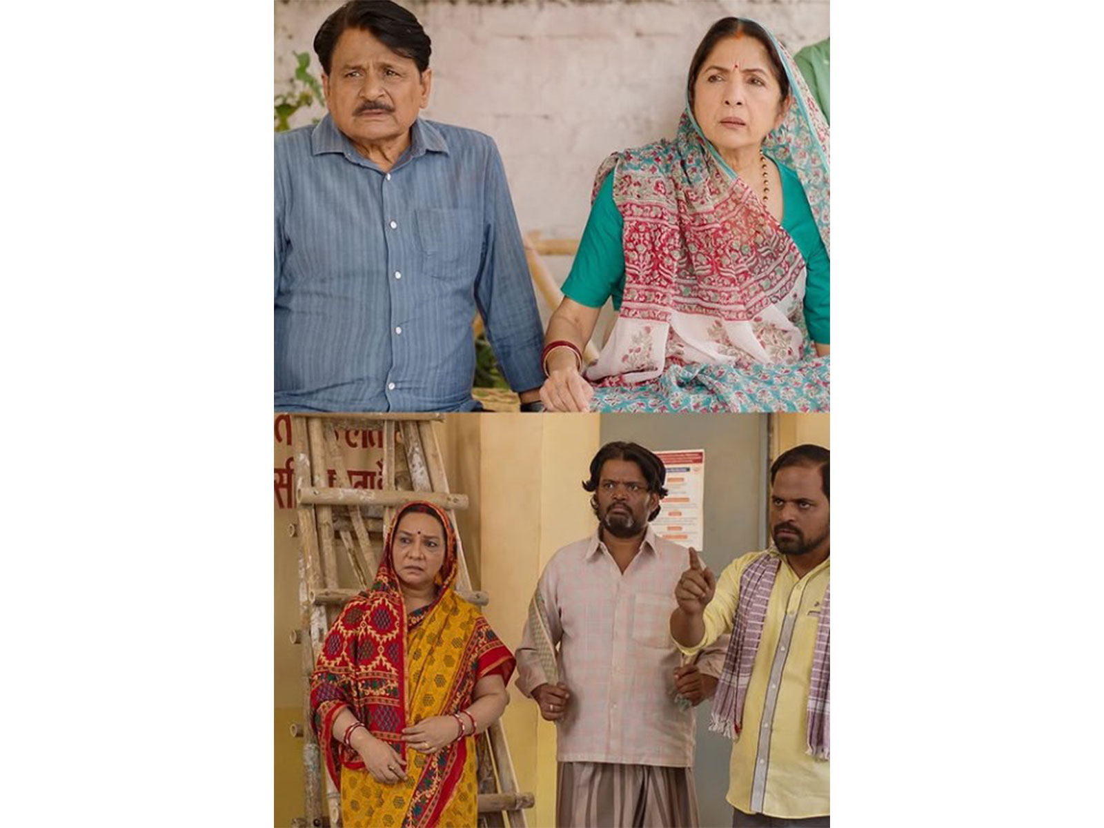 BTS pic from sets of Panchayat (Image source: Prime Video)